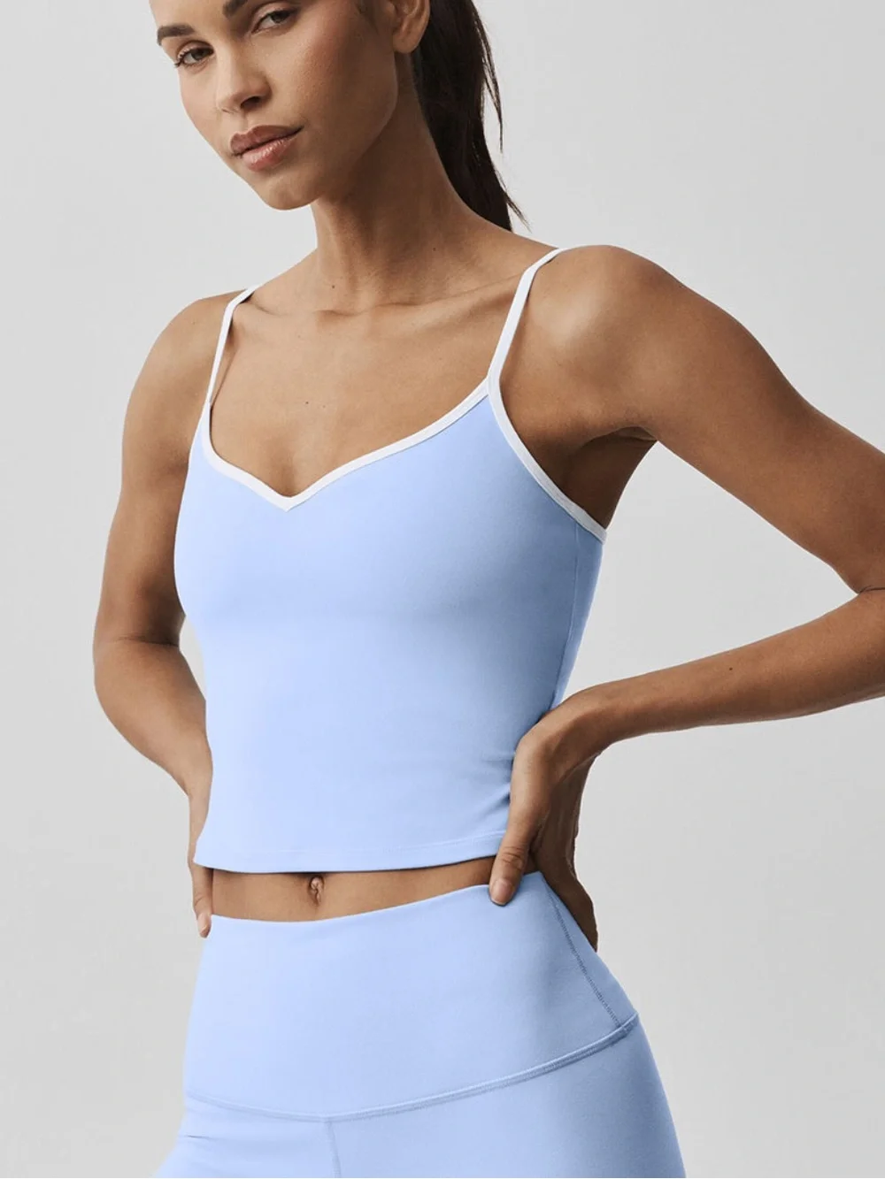 Alo Sold Out Airbrush Refined Bra Tank (Provence Blue) XXS